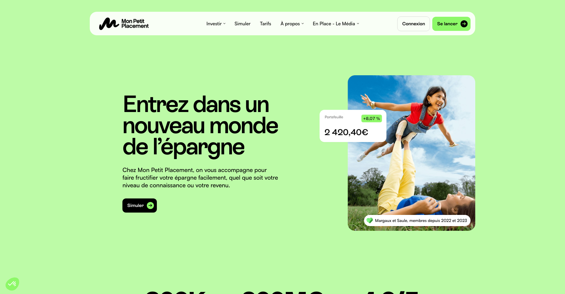 Capture d'écran de Mon Petit Placement
